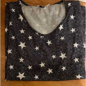 Sleep short set. Blue stars.